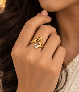 Golden Orbit Ring thumbnail 2