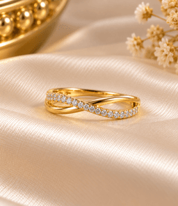 Eterna Twist Spark Ring thumbnail 1
