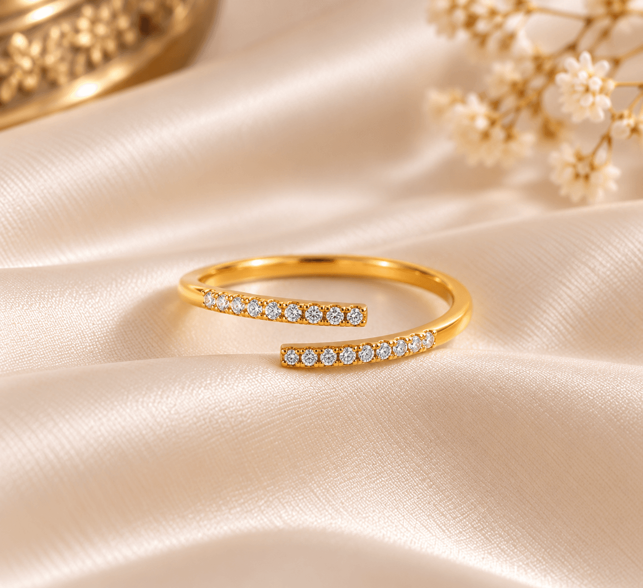 Liora Twin Spark Adjustable Ring